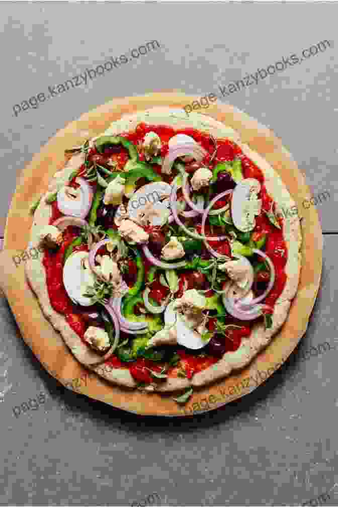 A Close Up Of A Fluffy Gluten Free Pizza Topped With Fresh Vegetables And Melted Cheese. Gluten Free 100 Recipes T L Sheppeard