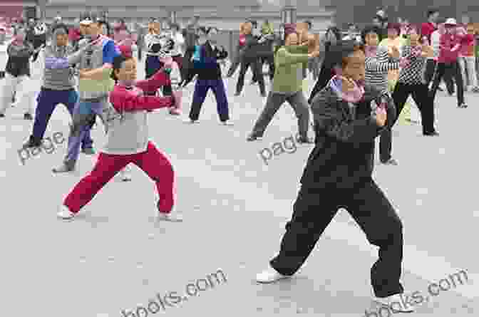 A Group Of People Practicing Tai Chi Chuan In A Tranquil Setting Tai Chi Chuan Roots Branches