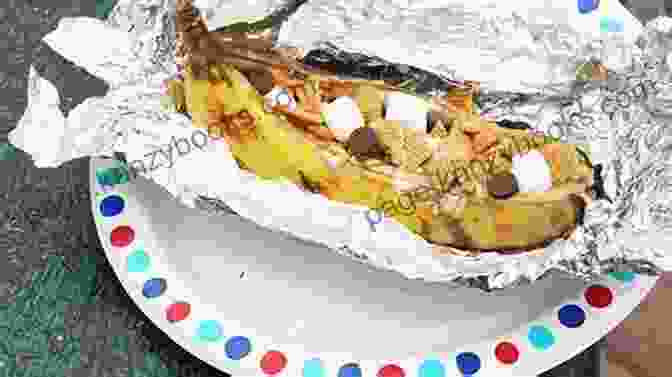 Campfire Banana Boats Filled With Bananas, Marshmallows, And Chocolate The Big Outdoor Camping Cookbook: Easy Simple Recipes For An Unforgettable Camping Holiday