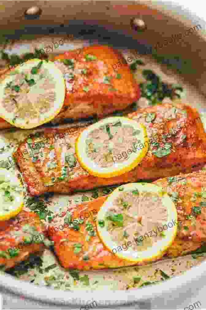 Pan Seared Salmon Fillet Topped With A Vibrant Lemon And Butter Sauce, Capturing The Essence Of Simplicity And Flavor. Great Salmon: 25 Tested Recipes How To Cook Salmon Tasty And Quickly (Delicious Seafood Salmon Recipes Salmon Cookbook Fish Recipe Seafood Recipes Healthy Fish Recipes Recetas De Salmon)